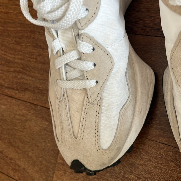 New Balance Cream and White Athletic Shoes - Picture 6 of 7